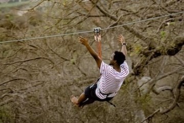 a man throwing a frisbee